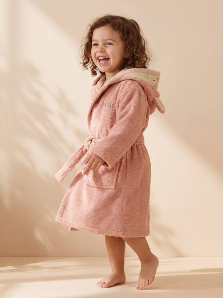 Peignoir enfant Biche personnalisable terracotta - vertbaudet enfant 