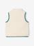 Gilet sans manches bébé en sherpa écru+taupe - vertbaudet enfant 