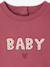 Sweat-shirt bébé fille message imprimé framboise+vanille - vertbaudet enfant 