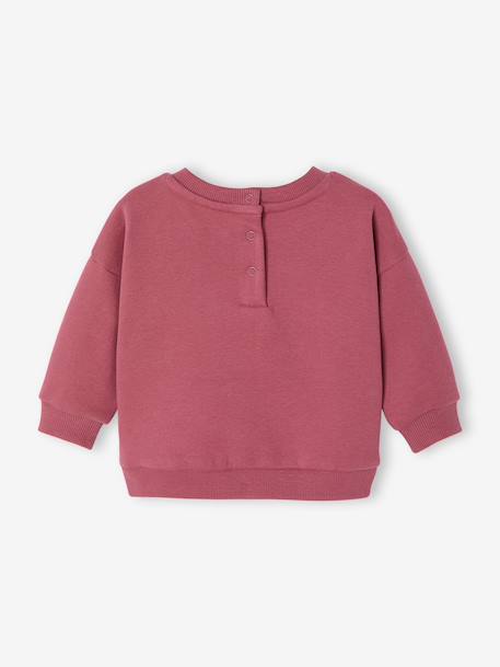 Sweat-shirt bébé fille message imprimé framboise+vanille - vertbaudet enfant 