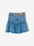 Jupe denim fille volantée bleu jean - vertbaudet enfant 