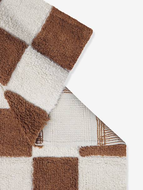Tapis rectangulaire Tiles marron - vertbaudet enfant 