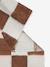 Tapis rectangulaire Tiles marron - vertbaudet enfant 