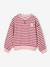 Sweat fille manches longues écru+rouge - vertbaudet enfant 