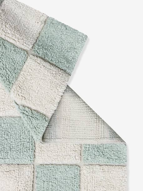 Tapis rectangulaire Tiles bleu - vertbaudet enfant 