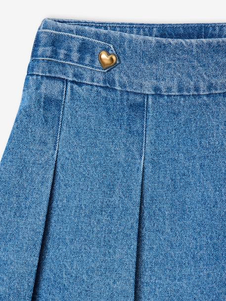 Denim skort voor meisjes ongewassen denim - vertbaudet enfant 