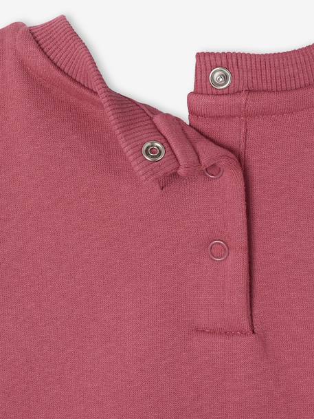 Sweat-shirt bébé fille message imprimé framboise+vanille - vertbaudet enfant 