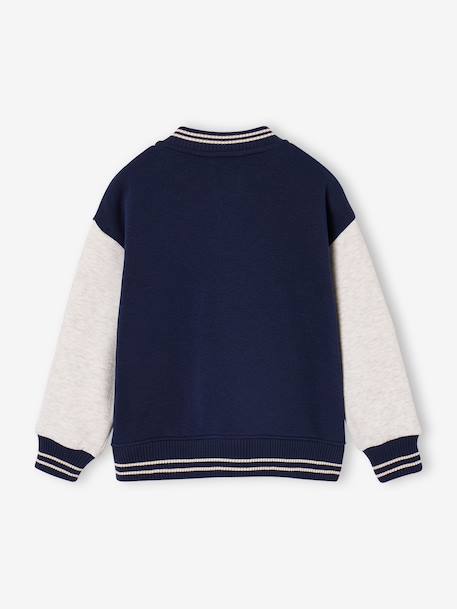 Sweat teddy garçon marine+vert sapin - vertbaudet enfant 