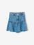 Denim rok met volant jeansblauw - vertbaudet enfant 