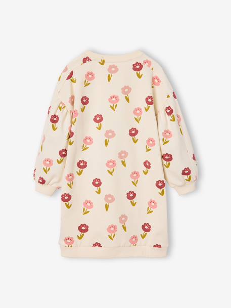 Robe courte fille écru+olive - vertbaudet enfant 