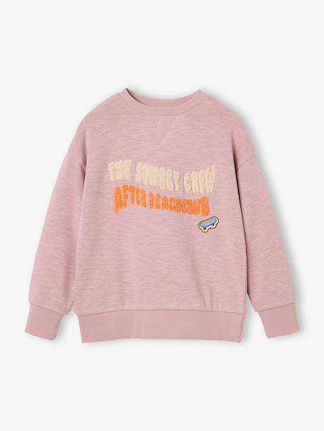 Sweat col rond garçon rose pâle - vertbaudet enfant 