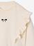 Meisjesjurk met lange mouwen ecru+marineblauw - vertbaudet enfant 