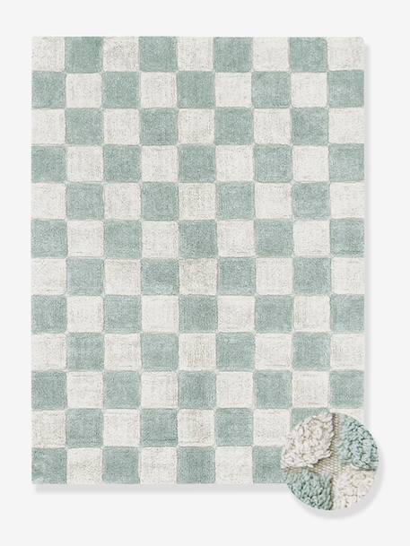Tapis rectangulaire Tiles bleu - vertbaudet enfant 