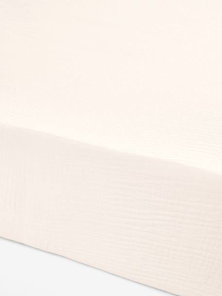 Drap housse enfant gaze coton écru - vertbaudet enfant 