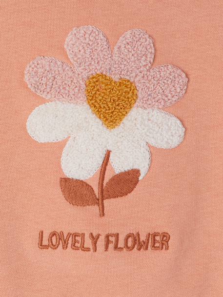 Sweat bébé fille manches longues abricot - vertbaudet enfant 