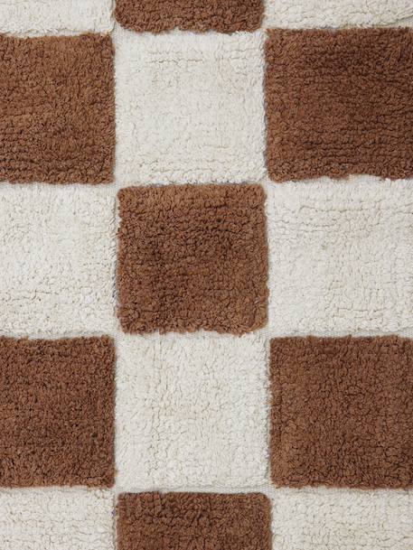 Tapis rectangulaire Tiles marron - vertbaudet enfant 