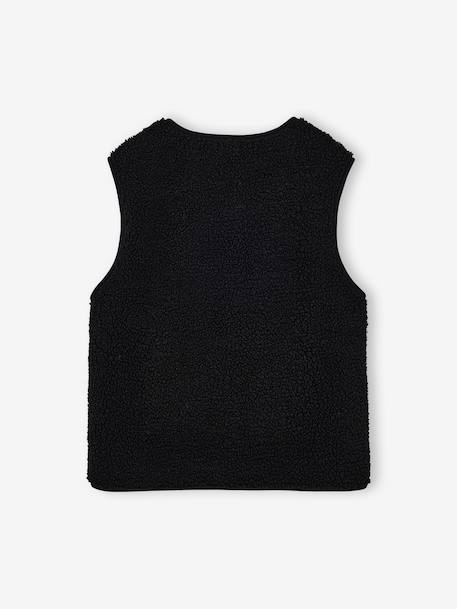 Veste sans manches chocolat+noir+sable - vertbaudet enfant 