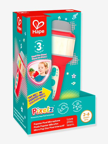 Micro pop star pixel interactif rouge - vertbaudet enfant 