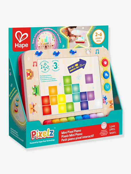Petit piano pixel interactif rouge - vertbaudet enfant 