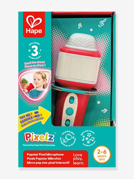 Micro pop star pixel interactif rouge - vertbaudet enfant 