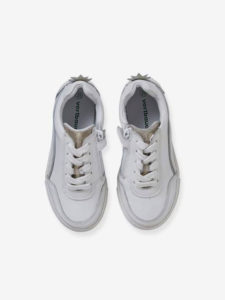 Leren sneakers ananas meisje WIT - vertbaudet enfant 