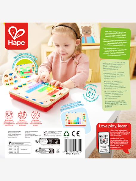 Petit piano pixel interactif rouge - vertbaudet enfant 