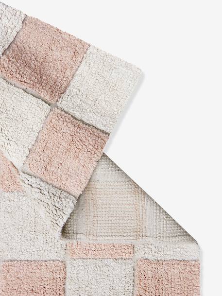 Tapis rectangulaire Tiles rose - vertbaudet enfant 