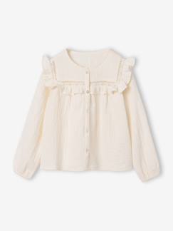 -Chemise manches longues fille