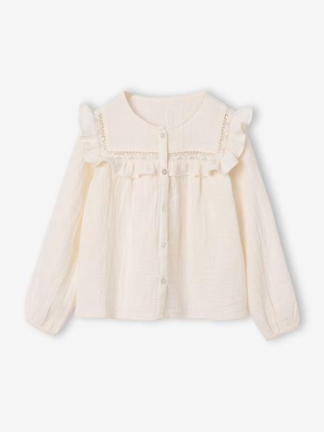Fille-Chemise, blouse, tunique-Chemise manches longues fille
