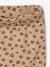 Legging fille large polaire marine+marron imprimé+vanille - vertbaudet enfant 