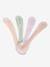 Lot de 4 cuillères 2ème âge Soft sans BPA BLUE/ PINK/ MIST/ GREEN - vertbaudet enfant 