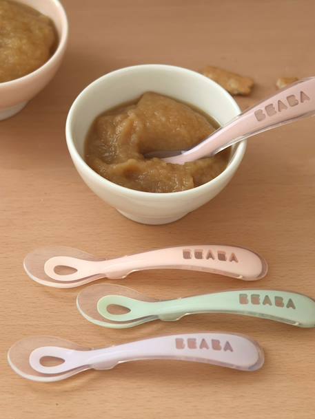 Lot de 4 cuillères 2ème âge Soft sans BPA BLUE/ PINK/ MIST/ GREEN - vertbaudet enfant 