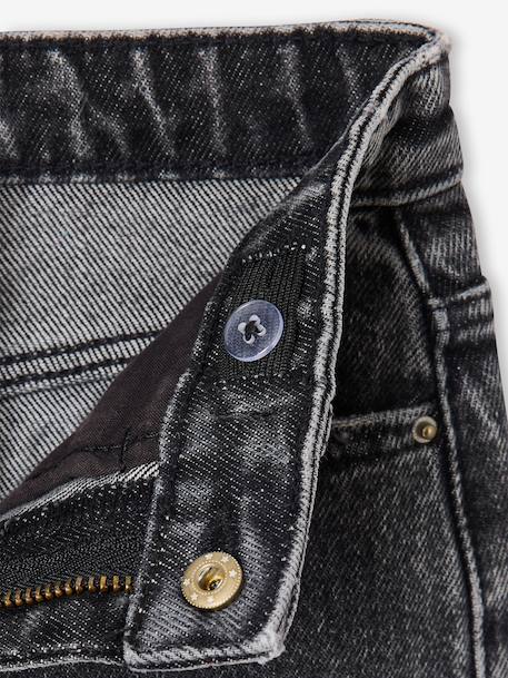 Jean fille mom bleu clair+bleu moyen+denim gris - vertbaudet enfant 