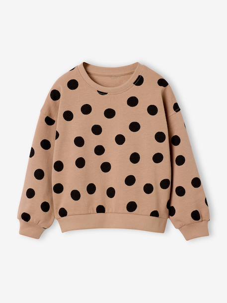 Fille-Pull, gilet, sweat-Sweat fille col rond