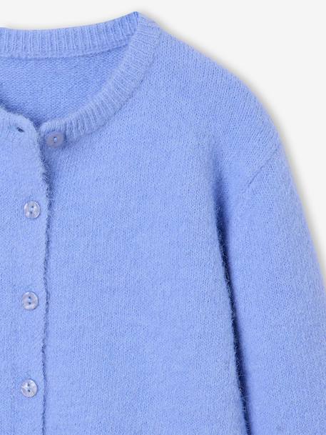 Gilet fille manches longues bleu+bordeaux+rose - vertbaudet enfant 