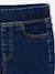 Jean tregging fille bleu foncé+bleu moyen+denim bleached - vertbaudet enfant 