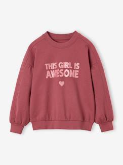 -Sweat fille col rond
