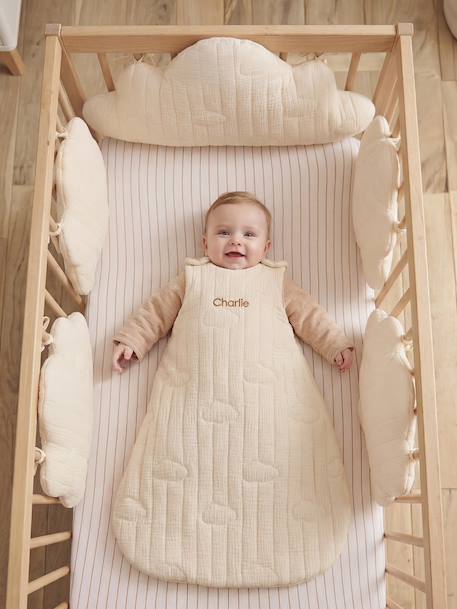 Bedbumper / parkomtrek kussens wolken ecru - vertbaudet enfant 