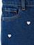 Wijde jeans voor meisjes Susan geborduurd donkerblauw+gebleekt denim+jeansblauw+middenblauw - vertbaudet enfant 