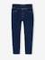 Jean tregging fille bleu foncé+bleu moyen+denim bleached - vertbaudet enfant 