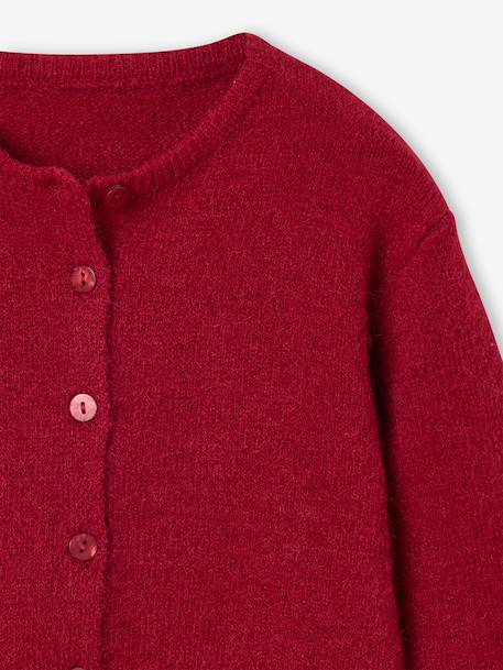 Gilet fille manches longues bleu+bordeaux+rose - vertbaudet enfant 