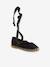 Ballerines espadrilles fille en toile NOIR - vertbaudet enfant 