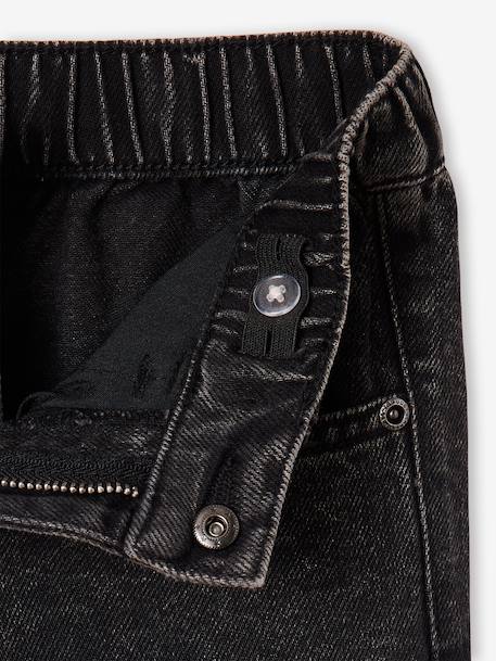 Jean loose morphologie medium double stone+noir - vertbaudet enfant 