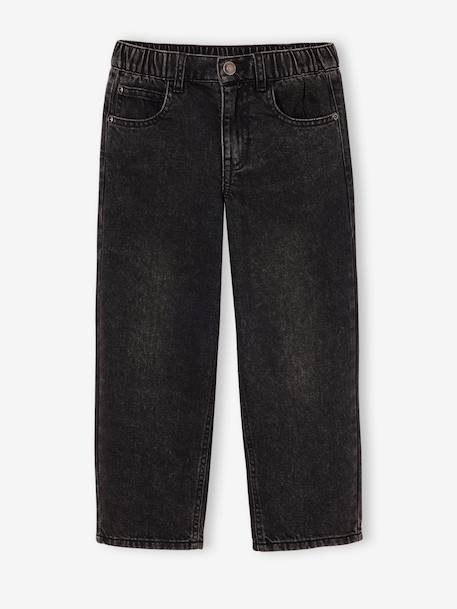 Jean loose morphologie medium double stone+noir - vertbaudet enfant 
