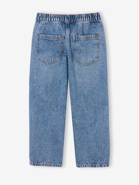 Jean loose morphologie medium double stone+noir - vertbaudet enfant 