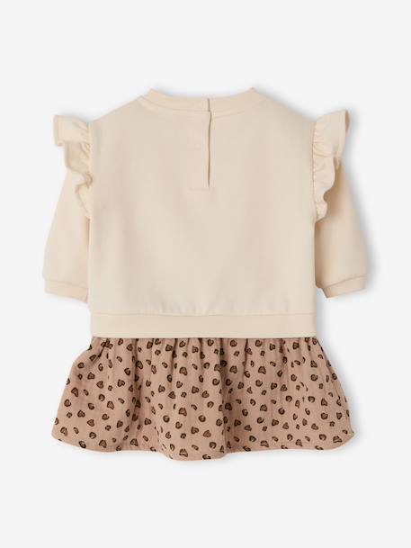 Robe bébé fille manches longues vanille - vertbaudet enfant 