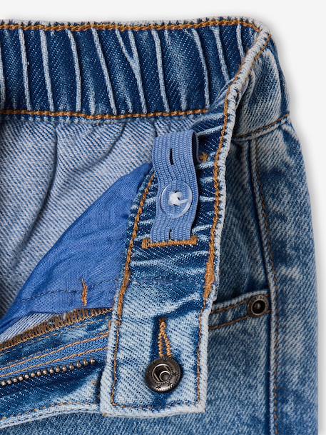 Jean loose morphologie medium double stone+noir - vertbaudet enfant 