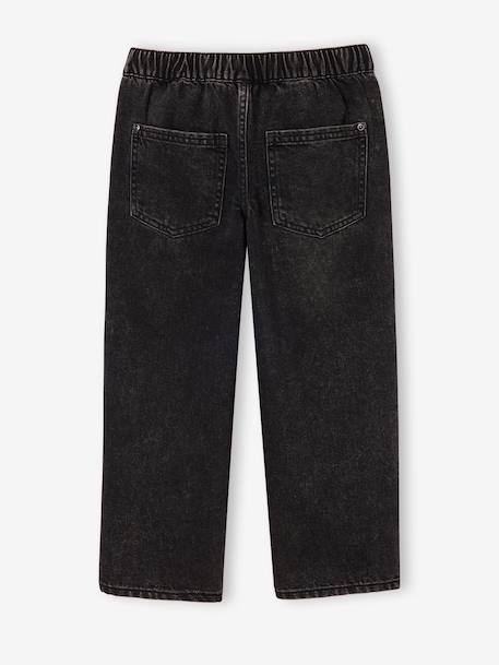 Jean loose morphologie medium double stone+noir - vertbaudet enfant 