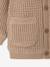 Gilet à capuche bébé en tricot beige chiné - vertbaudet enfant 