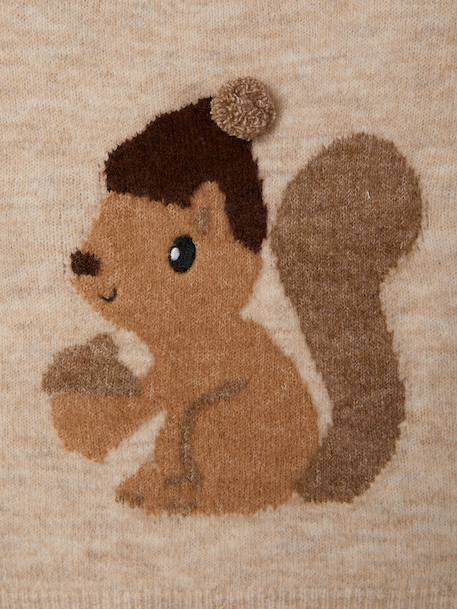 Pull bébé garçon manches longues beige chiné - vertbaudet enfant 